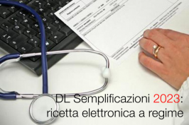 DL Semplificazioni: ricetta elettronica a regime