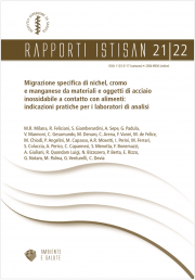 Migrazione nichel, cromo e manganese da MOCA acciaio inossidabile