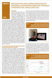 Recognition of materials containing asbestos through hyperspectralimage image analysis Recognition of materials containing asbestos through hyperspectralimage image analysis