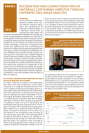 Recognition of materials containing asbestos through hyperspectralimage image analysis