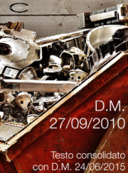 D.M. 27/09/2010 | Testo consolidato 