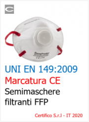 UNI EN 149:2009 | Marcatura CE semimaschere filtranti FFP