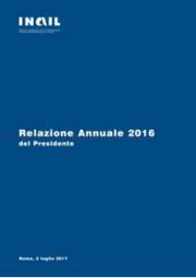 Relazione annuale INAIL 2016