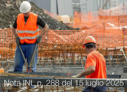 Nota INL prot. n. 288 del 15 luglio 2025 Nota INL prot. n. 288 del 15 luglio 2025