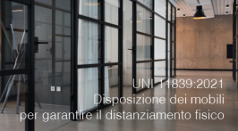 UNI 11839:2021 -  Disposizione dei mobili per garantire il distanziamento fisico