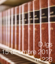 Decreto Legislativo n. 223 del 15 dicembre 2017