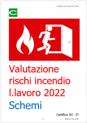 Valutazione rischi incendio luoghi di lavoro 2022 / Schemi Valutazione rischi incendio luoghi di lavoro 2022 / Schemi