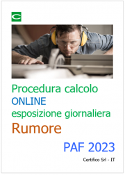 Procedura di calcolo online esposizione giornaliera al rumore / PAF