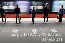 Covid-19: linee guida per le diverse tipologie di trasporto 31.08.2021