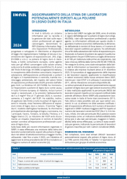 Aggiornamento stima dei lavoratori potenzialmente esposti alla polvere di legno duro Aggiornamento stima dei lavoratori potenzialmente esposti alla polvere di legno duro