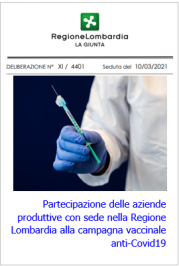 Regione Lombardia DGR 10 marzo 2021 n. 4401