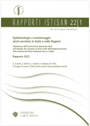 Rapporto ISTISAN Epidemiologia e monitoraggio alcol-correlato 2022