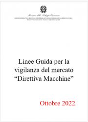 Linee Guida per la vigilanza del mercato “Direttiva Macchine”