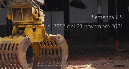 Sentenza CS n. 7857 del 23 novembre 2021