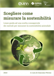Scegliere come misurare la sostenibilità / Linee guida ISPRA 2023 Scegliere come misurare la sostenibilità / Linee guida ISPRA 2023