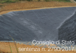 Sentenza CdS 2790/2017 | gestione sostenibile discariche annullate Linee guida RL 