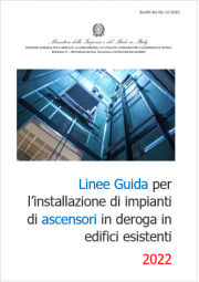 Linee Guida installazione impianti ascensori in deroga in edifici esistenti