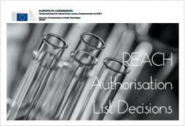 REACH Authorisation Decisions List / Last update: 11.10.2023