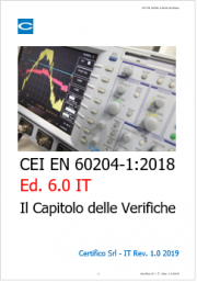 IEC 60204-1:2016: le verifiche previste IEC 60204-1:2016: le verifiche previste