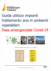 Guida utilizzo impianti trattamento aria in ambienti ospedalieri Guida utilizzo impianti trattamento aria in ambienti ospedalieri