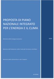 Proposta Piano Nazionale Integrato per l'Energia e il Clima Italiano 