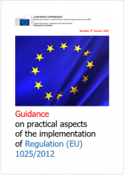 Guidance on practical aspects of the implementation of Regulation (EU) No. 1025/2012 Guidance on practical aspects of the implementation of Regulation (EU) No. 1025/2012