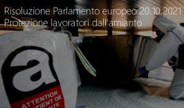 Risoluzione Parlamento europeo 20.10.2021- Protezione lavoratori dall'amianto Risoluzione Parlamento europeo 20.10.2021- Protezione lavoratori dall'amianto