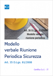 Modello Riunione Periodica Sicurezza Art. 35 TUS