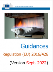 Guidances relating to the Regulation (EU) 2016/426 Gas Appliances (GAR) / 09.2022