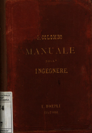 Il Manuale dell'Ingegnere HOEPLI 1a Ed. 1877 Il Manuale dell'Ingegnere HOEPLI 1a Ed. 1877