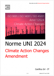 ISO 9001 / ISO 14001 / ISO 45001 - Amd 1:2024 Climate Action Changes ISO 9001 / ISO 14001 / ISO 45001 - Amd 1:2024 Climate Action Changes