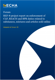REF-8 project report on enforcement of CLP, REACH and BPR duties REF-8 project report on enforcement of CLP, REACH and BPR duties