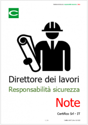 Direttore dei lavori e responsabilità sicurezza / Note