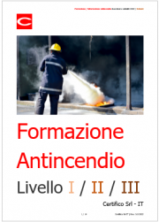 Formazione / Informazione antincendio lavoratori e addetti 2022 / Schemi