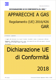 Dichiarazione UE di Conformita' | Regolamento GAR