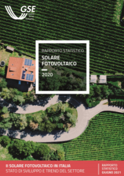 Rapporto statistico solare fotovoltaico GSE 2020