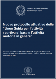 Protocollo attuativo Linee Guida l’attività sportiva di base e attività motoria in genere