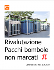 Rivalutazione Pacchi bombole non marcati “π” 