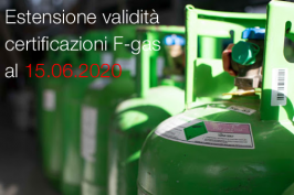 Nota MATTM 20460/2020 - estensione validità certificazioni F-gas