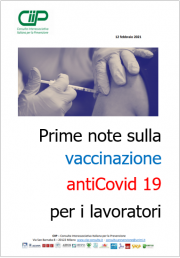 Vaccinazione anti COVID-19 per i lavoratori | Posizione CIIP