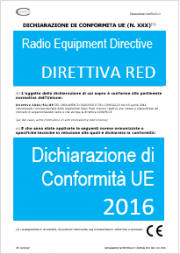 Dichiarazione di Conformità UE Direttiva 2014/53/UE RED 