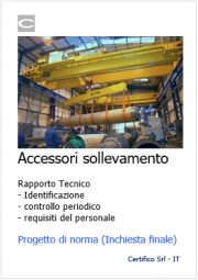 Accessori per il sollevamento: Progetto di norma U36002460