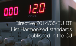 Directive 2014/35/EU BT: List harmonised standards published in the OJ