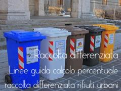 Linee guida calcolo percentuale raccolta differenziata rifiuti urbani: Decreto 26 maggio 2016
