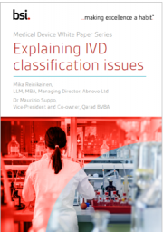 Explaining IVD classification issues Explaining IVD classification issues