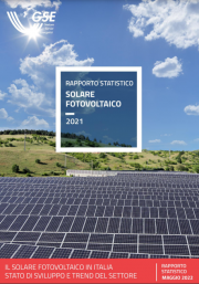 Rapporto statistico solare fotovoltaico GSE 2021