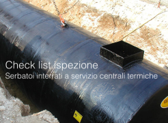 Check list serbatoi interrati a servizio centrali termiche