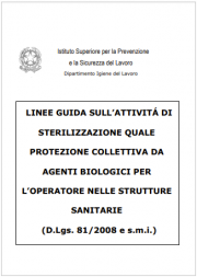 Linee guida attività sterilizzazione protezione collettiva operatore strutture sanitarie