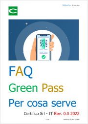 FAQ Green Pass - Per cosa serve