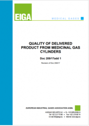 Quality of delivered product from medicinal gas cylinders add.1